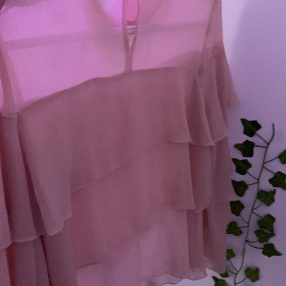 Zara Layered Pink Top - Picture 3 of 5